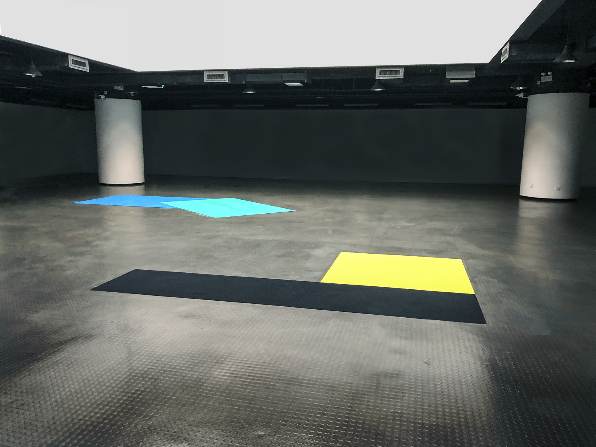 "Floor Shadow Series" 2018. Installation view.