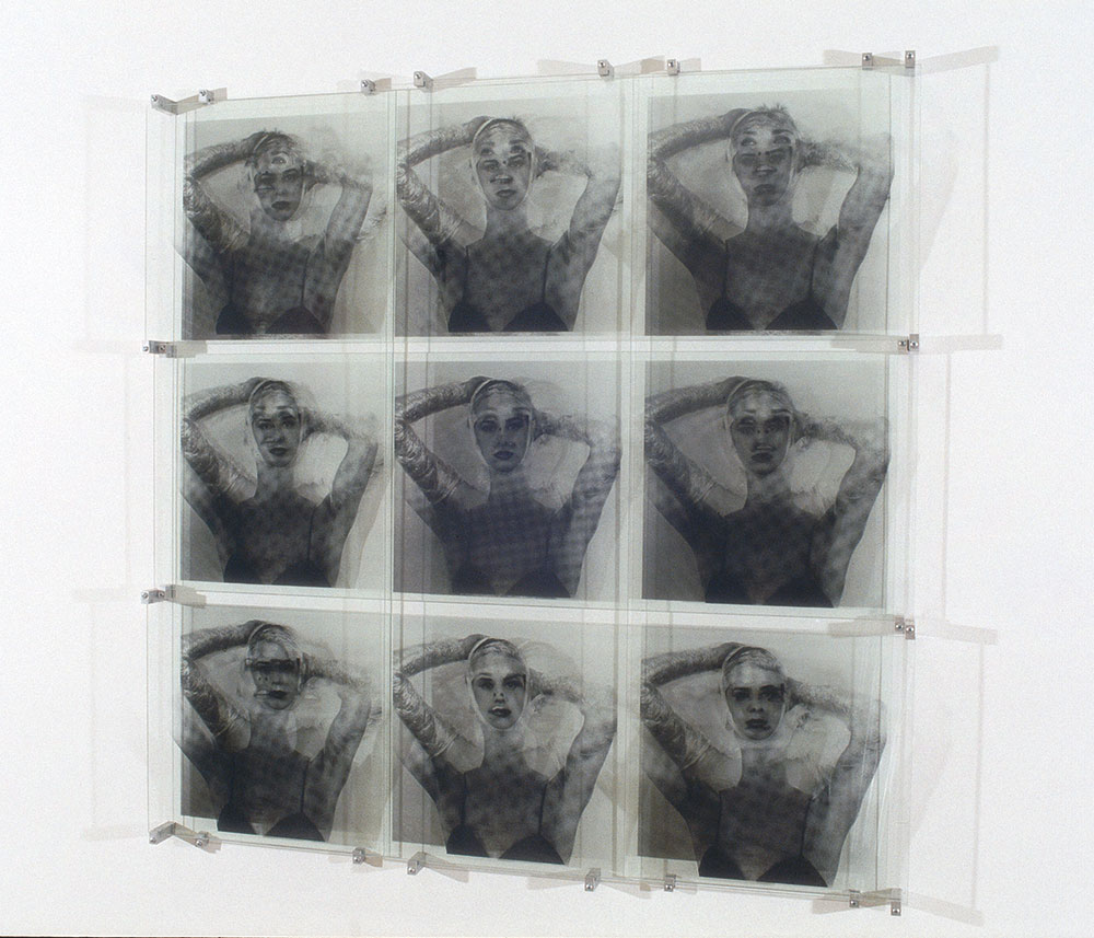 “Under the Influence”, 1992; Ink on glass, 6 panels, 44″x44″x12″ Museum of Fine Arts, Boston